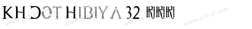 KH Dot Hibiya 32字体转换